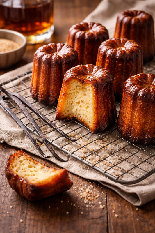Cannelés de vainilla mexicana