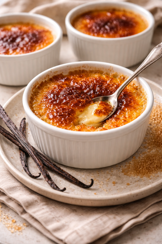 Crème brûlée de vainilla mexicana
